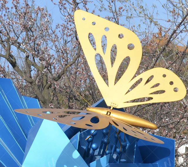 stainless steel butterfly sculpture 05